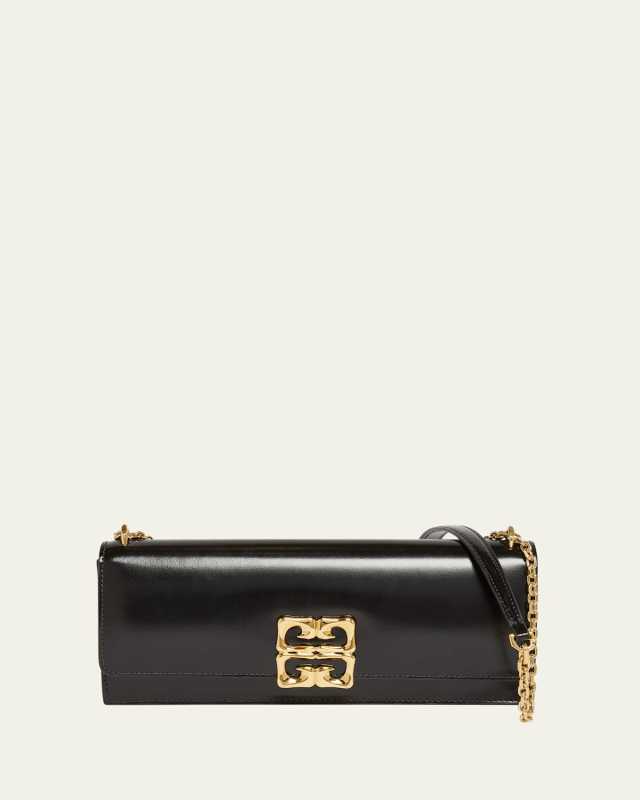 4G Liquid Small Chain Shoulder Bag in Leather